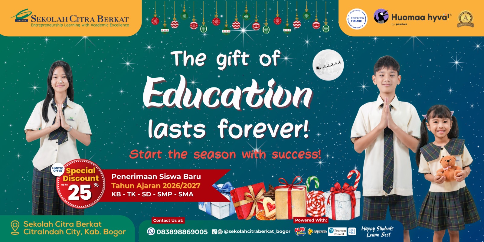 Promo Sekolah Citra Berkat&nbsp;- CitraGrand Cibubur CBD