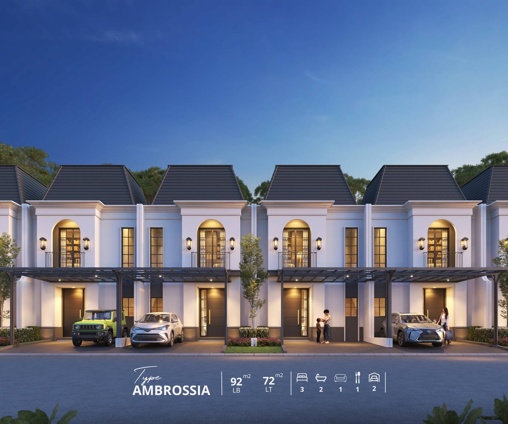 Perumahan di jakarta timur, rumah, rumah minimalis, rumah dijual, property, citra gran cibubur Calathea-Type-002 - CitraGrand Cibubur CBD